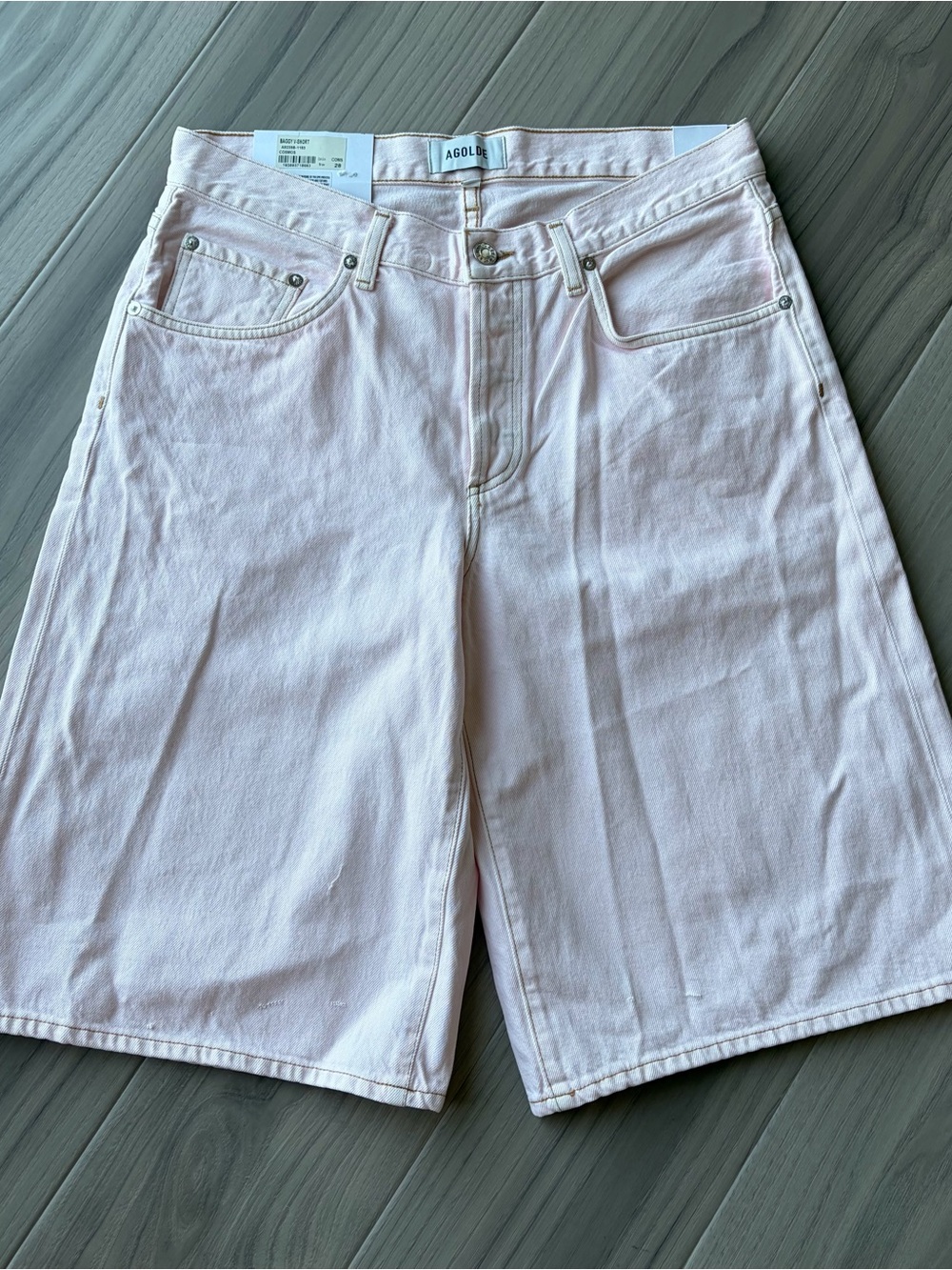 Agolde Baggy V Shorts Cosmos